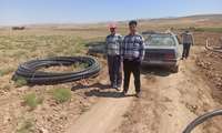بازدید میدانی از روند اجرای عملیات طرح آبیاری نوین  آقای حسینعلی فیاض پسندیده در روستای ورگ با حضور کارشناس شهرستان و پیمانکار پروژه انجام گرفت