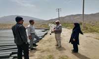 بازدید از طرح آبیاری نوین آقای جمشید فاطمی