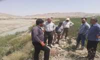تحویل زمین طرح انتقال آب روستای خرمده غربی 