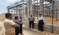 بازدید ناظر عالی، مهندس شرافتی به همراه مهندس خانی در معیت مدیر شهرستان دکتر نوری ومسول پشتیبانی اقای حاج طالبی از پروژه ساختمان اداری مدیریت جهاد کشاورزی شهرستان گرمه