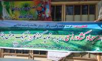 نصب بنر به مناسبت هفته جهاد کشاورزی 