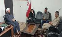 حضور در دفتر امام جمعه محترم حاج آقا ابراهیمی فرد به مناسبت هفته جهاد کشاورزی 