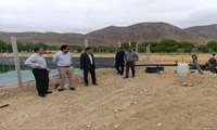 بازدید از پروژه های در حال انجام اداره آب و خاک و استخرهای ذخیره آب روستای شهرآباد کرد