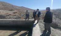 بازدید معاون آب و خاک استان  به همراه مسئول اداره فنی و زیربنایی شهرستان جاجرم  از محل استخر ذخیره آب کشاورزی قنات کلاته اصلان واقع در شوقان