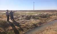 بازدید مسئول امور فنی و زیربنایی از مسیر انتقال آب روستای کلاته خوش شهرستان اسفراین