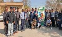 نهمین کاروان ترویج بهره‌وری الگوی کشت ملی در شهرستان مانه برگزار شد