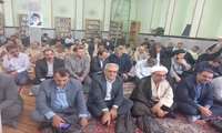 حضور رییس سازمان جهاد کشاورزی و همکاران در مراسم محوری گرامیداشت شهدای هشتم شهریور، شهیدان والامقام، رجایی و باهنر در مسجد انقلاب بجنورد