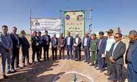 کلنگ‌زنی بازارچه زعفران در روستای سه گنبد فاروج با اعتبار ۱۰۰ میلیارد ریال