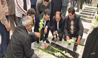 حضور کارکنان سازمان جهاد کشاورزی در آیین گلباران مزار مطهر شهدا به مناسبت گرامیداشت هفته دفاع مقدس