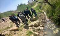 بازدید منابع آبی روستای لنگر 