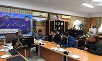 نشیت صمیمی، جمعی از اعضای اتحادیه گاوداران شهرستان بجنورد با اسماعیل محمودآبادی، رئیس سازمان جهاد کشاورزی خراسان شمالی 