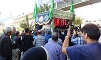 حضور همکاران سازمان جهاد کشاورزی در مراسم استقبال پیکر پاک شهید مهاجر