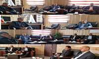 دیدار مهندس محمدزاده سرپرست سازمان جهادکشاورزی و جمعی از معاونین و مدیران با مهرپرور بازرس کل استان به مناسبت هفته قوه قضاییه و عرض تبریک و خداقوت